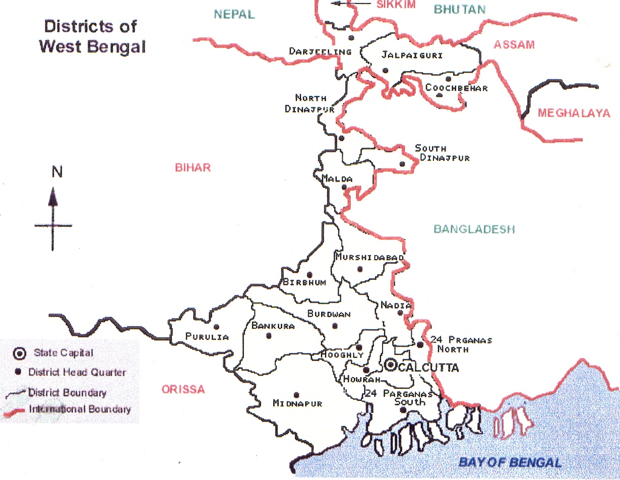 West Bengal Map West Bengal State Map Detailed Map Of West Bengal